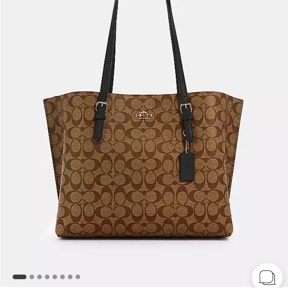NWT Coach Mollie Tote in Signature Canvas - Picture 7 of 7